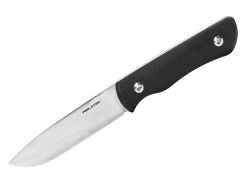 typer av slipningar - kniv Real Steel Bushcraft Plus konvex slipning - knifestock